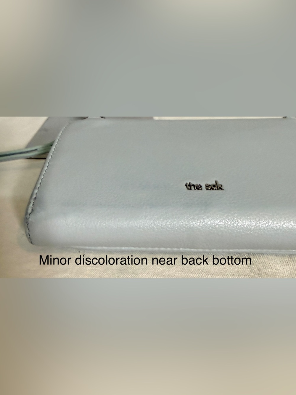 The Sak Light Blue Shoulder Bag Wristlet Wallet with Replacement Strap - Picture 13 of 16